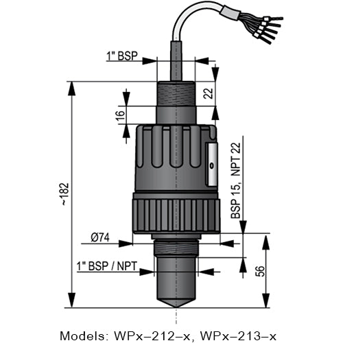 PiloTREK W-200, Non-Contact Radar Level Transmitter