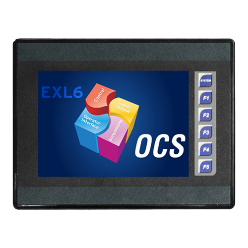 EXL6 Series PLC Controller, 6" Touch Screen