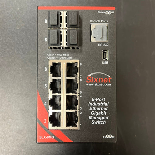 Sixnet SLX Managed Ethernet Switches - SLX-8MG-1