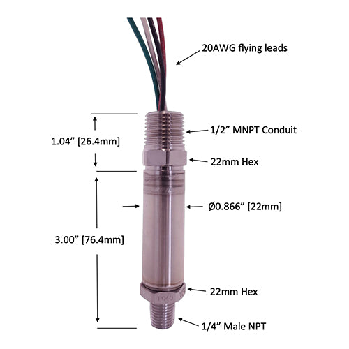 CS60 Explosion Proof Pressure Transducer