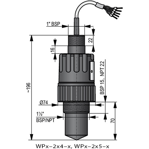 PiloTREK W-200, Non-Contact Radar Level Transmitter