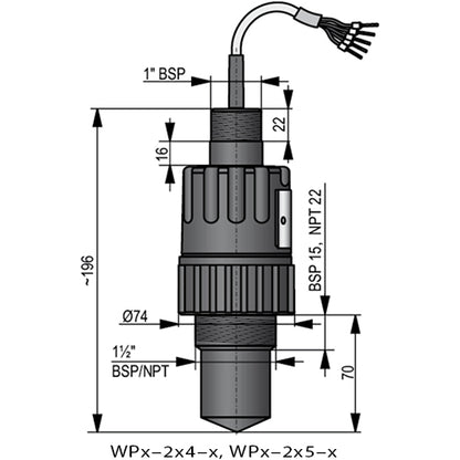 PiloTREK W-200, Non-Contact Radar Level Transmitter